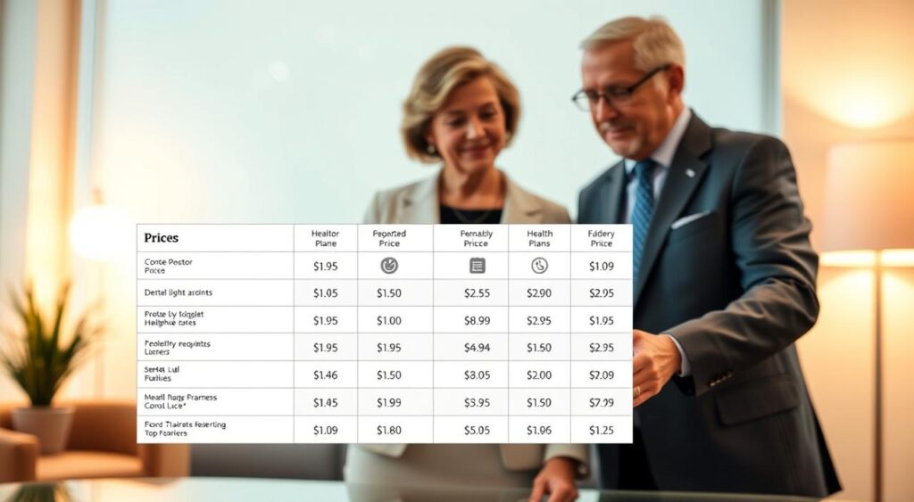 Tabela de preços de planos de saúde para idosos