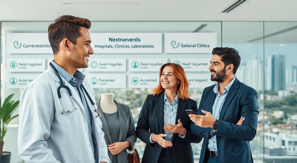 rede credenciada hospitais clínicas laboratórios