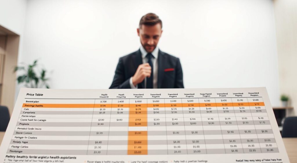 tabela de preços plano de saúde
